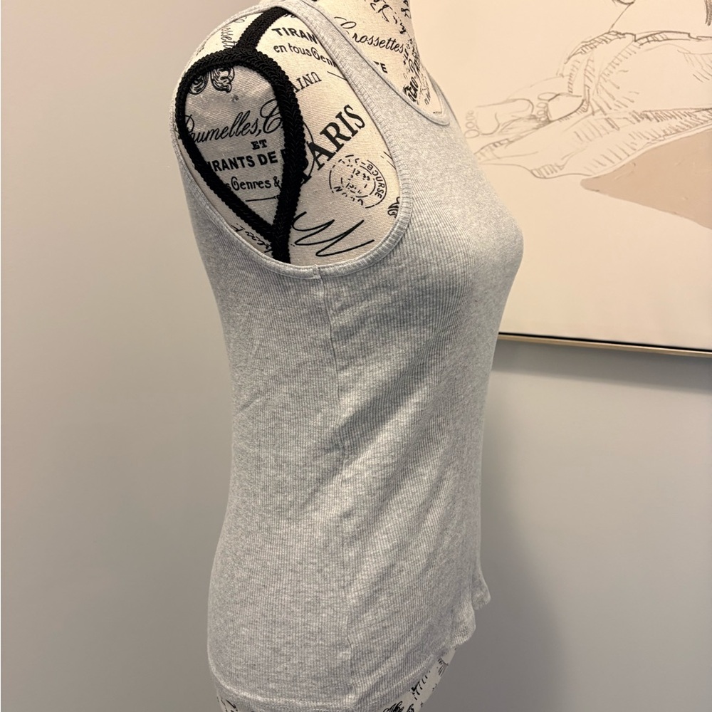 George Gray Ribbed Tank Top - Size Large - Picture 7 of 10